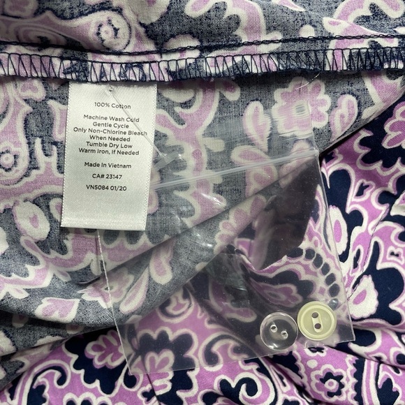 NWOT Talbots Plus Size Poplin Fit & Flare Medallion Print Sleeveless Dress 18 - Picture 8 of 13